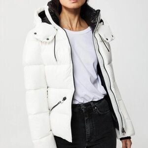 Mackage Madalyn White hooded Down Size S